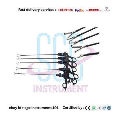 Laparoscopic Grasper & Scissors Set of 5mm  Surgical Instruments