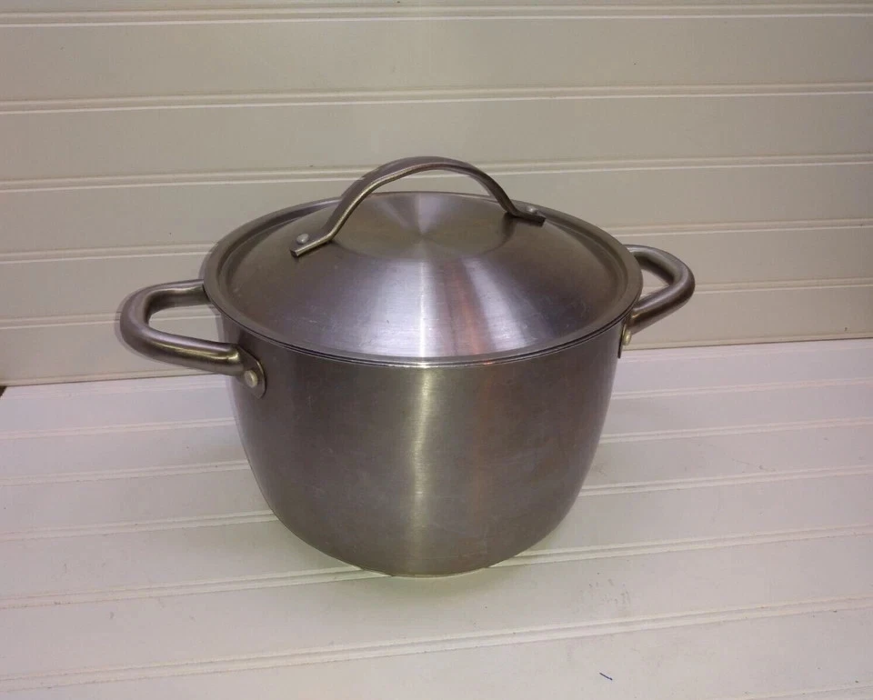 IKEA Cookware 5 Qt Stockpot Stainless Dutch Oven Sauté Pot Fry Pan Roaster & Lid