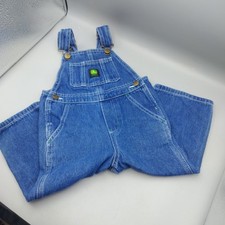 John Deere Denim Overalls Size 2T Blue Jeans 100 Cotton Farm Country