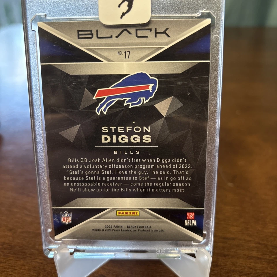 2023 Panini Black Sapphire /35 Stefon Diggs  - Image 2 of 2