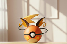 Pokeball Raichu 3D Druck Pokemon Deko Sammlerstück Figur