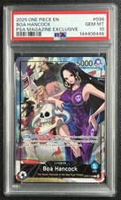 BOA HANCOCK PSA 10 2025 ONE PIECE EN #OP07-038 PSA MAGAZINE EXCLUSIVE GEM 6446