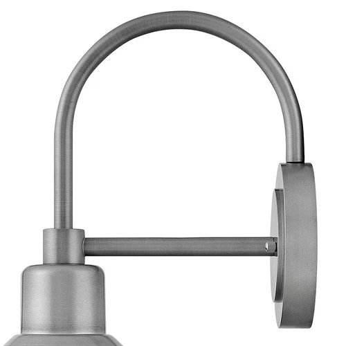 Hinkley Forge 16 1/2" High Brushed Aluminum Outdoor Barn Wall Light - Picture 4 of 10