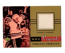 2001-02 Upper Deck NHL Legends STAN MIKITA Game Used PATCH Tributes TT-SM