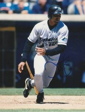 DAVE MARTINEZ TAMPA RAYS  ACTION SIGNED 8x10