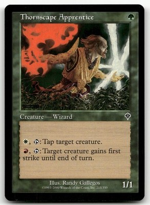 Thornscape Apprentice #215 (NM) Invasion INV Magic MTG