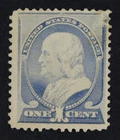 CKStamps: US Stamps Collection Scott#212 1c Franklin Mint H OG Tiny Thin