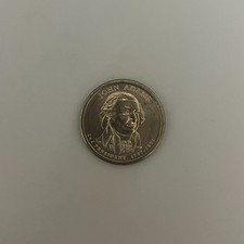 RARE ERROR John Adams 2nd President 1797-1801 1$ Dollar Coin D