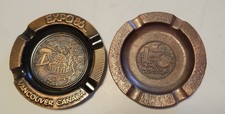 Expo 86 Vancouver Canada & 1982 World s Fair Knoxville Tennessee Ashtrays Set