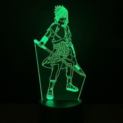 Anime Naruto 3d Lampe Uzumaki Kinder Led Nachtlicht Schlafzimmer Dekor Kakashi