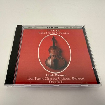 Vivaldi - Viola d'amore Concertos CD 1980 Baroque Classical HUNGAROTON