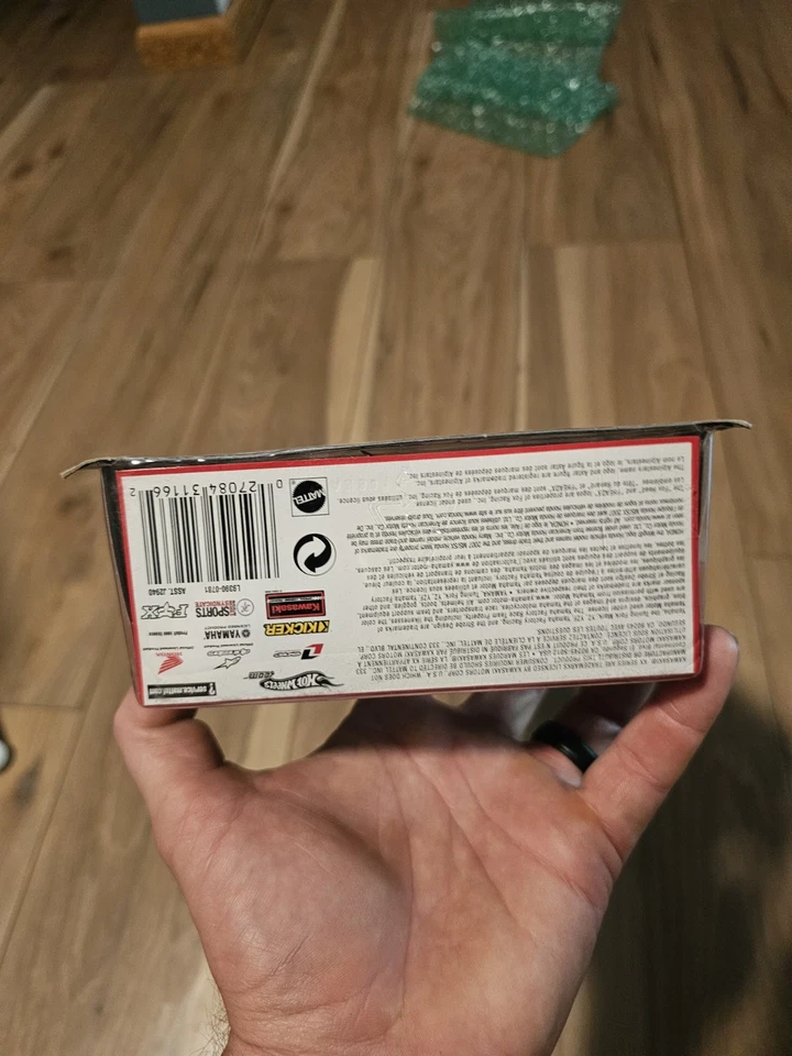 2007 Hot Wheels Moto Jeff Ward #1 Dirt Bike Toy Honda Supermoto Figure Rare New - Image 3 of 4