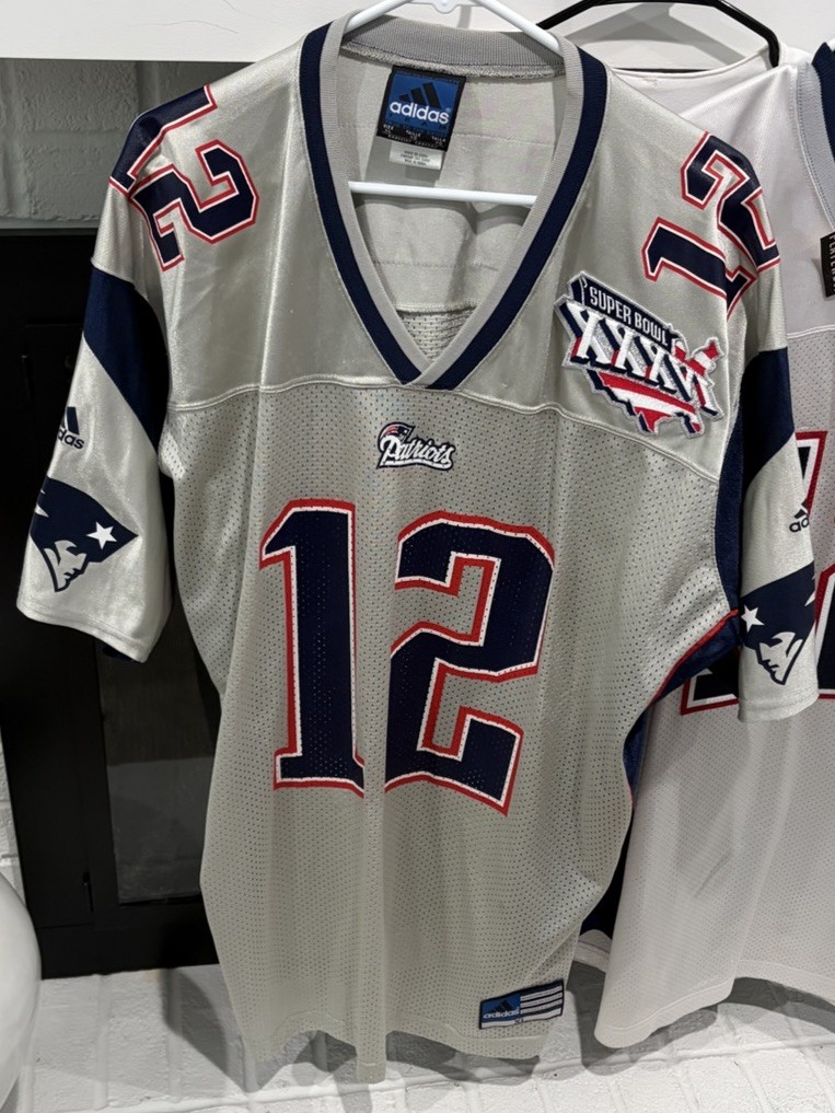 Tom Brady Authentic Vintage Adidas New England Patriots NFL Jersey XL SB36 Patch
