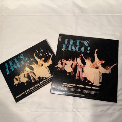 1978 Vinyl 12'' LP Record Album Let's Disco w/ Instructional Book Dancing Steps