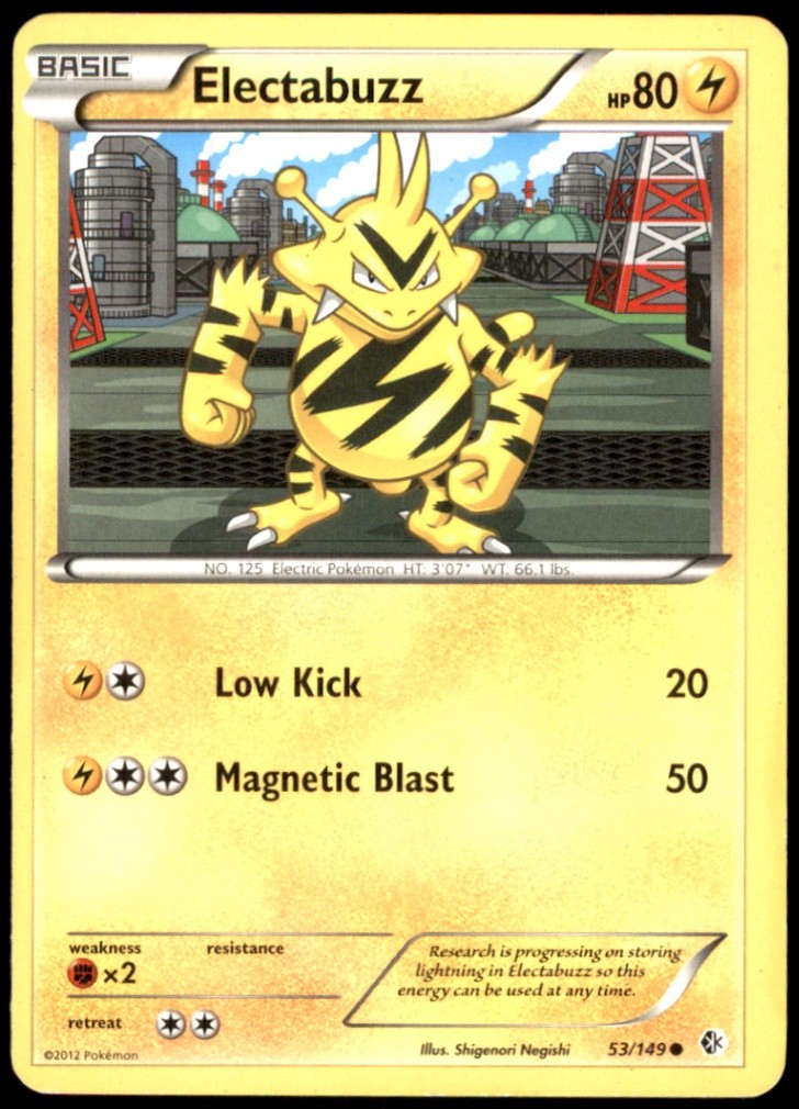Electabuzz 53/149 Boundaries Crossed Regular HP Pokemon TCG