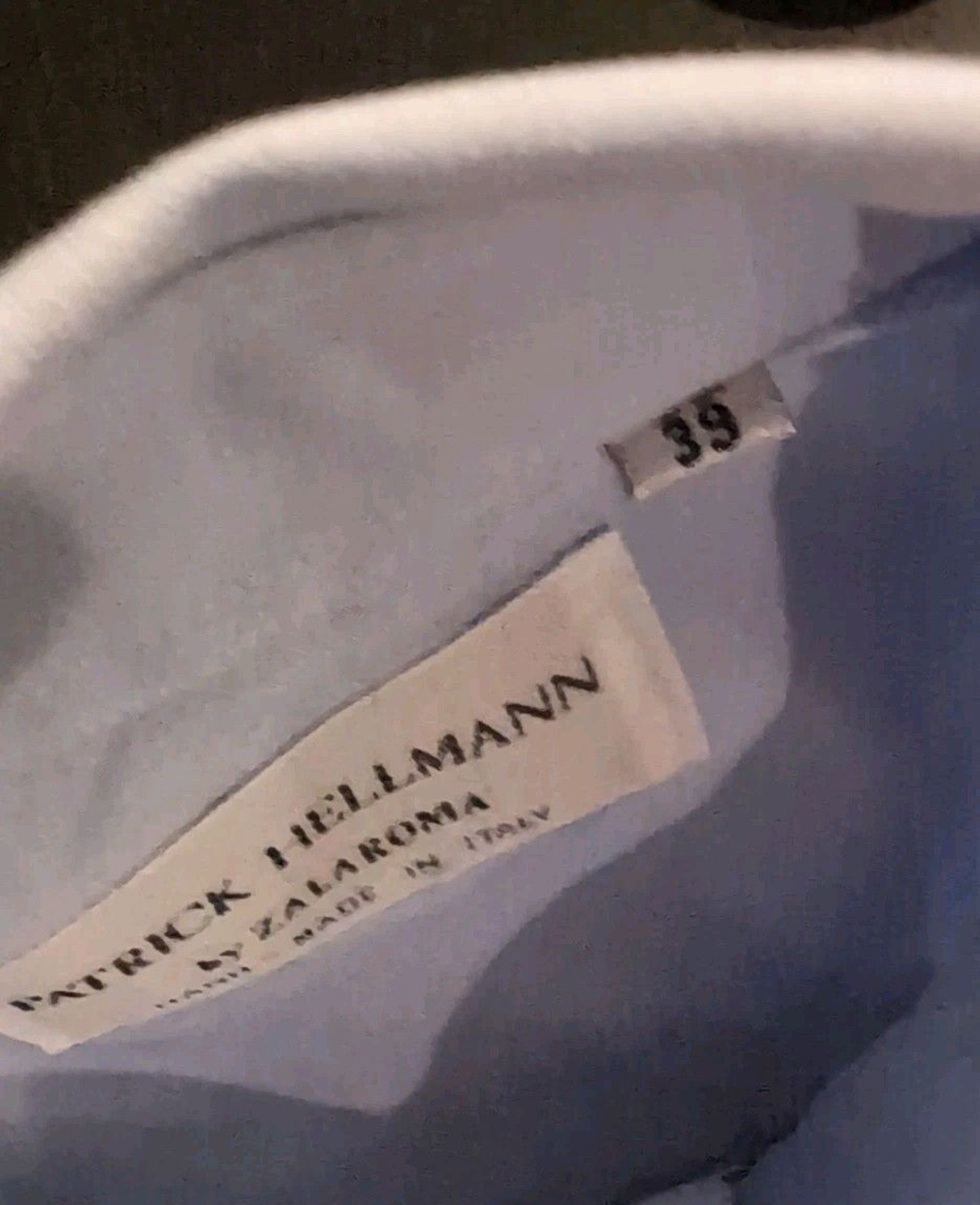 Patrick Hellmann Size 39 Medium Button Up Dress S… - image 3