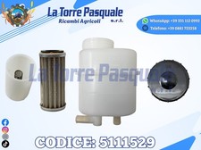 5111529 SERBATOIO OLIO IDROGUIDA TUBO 90° CON FILTRO E TAPPO PER TRATTORE FIAT