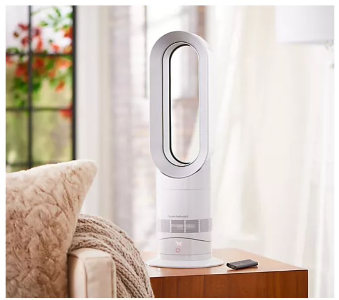 Dyson Hot+Cool Jet Focus AM09 Fan Heater - White/Silver for sale