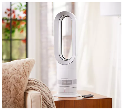 Dyson Hot+Cool Jet Focus AM09 Fan Heater - White/Silver for sale
