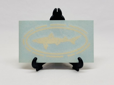 #ad Dogfish Head Beer Shark Logo Craft Brewery Brewing Vinyl Sticker White Authentic $3.99