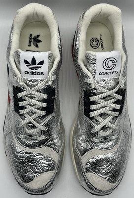 adidas x Concepts Mens ZX 9000 A-ZX Series Boston Marathon Silver FX9966 Sz 10.5