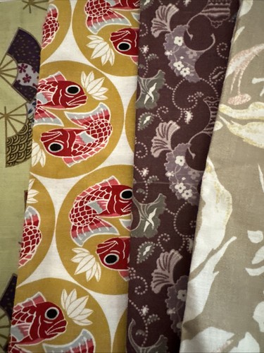 Stoff 100% Baumwolle Stücke Gesamt 2 1/2 Yards Quilt Ladenqualität - Bild 4 von 6