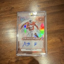 2025 Topps Bowman's Best University Anthony Hill Jr. Auto Best of 2025 Texas