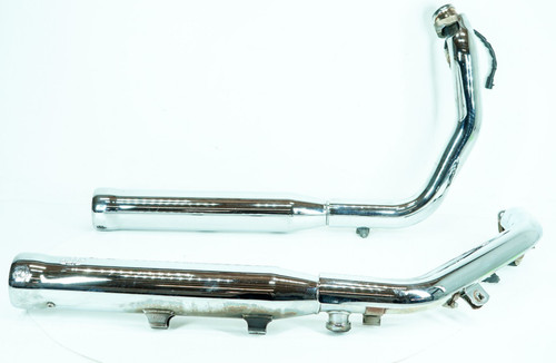 11 Harley Sportster Custom XLH1200C Exhaust Header Pipes Mufflers - COBRA - 1366