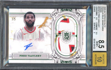 2023-24 TOPPS ROYALTY Fred Vanvleet Emerald Patch Auto 3/5 #RRS-FV BGS 8.5-10