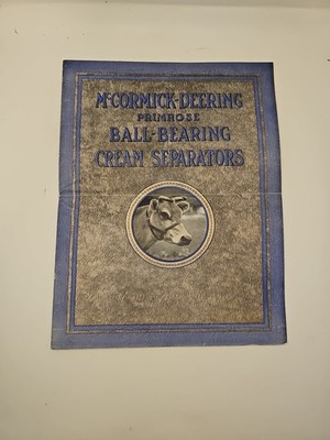 IHC Mccormick deering primrose cream separator brochure catalog original
