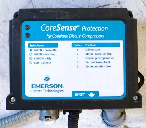 Emerson CoreSense Protection Module 052-2468 Rev2 for COPELAND Discus UsedCutOut