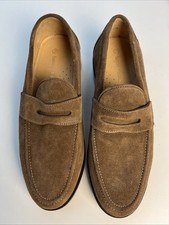 Samuel Windsor Men's Handmade Suede Leather Penny Loafer Size UK 8.5 BNWOT