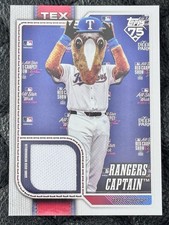 2026 Topps Celebration RANGERS CAPTAIN Mascot Worn Jersey Relic #MAS-CAP