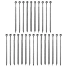 25 Pcs Stainless Steel Floor Nails Metal Spiral Spikes Anchoring