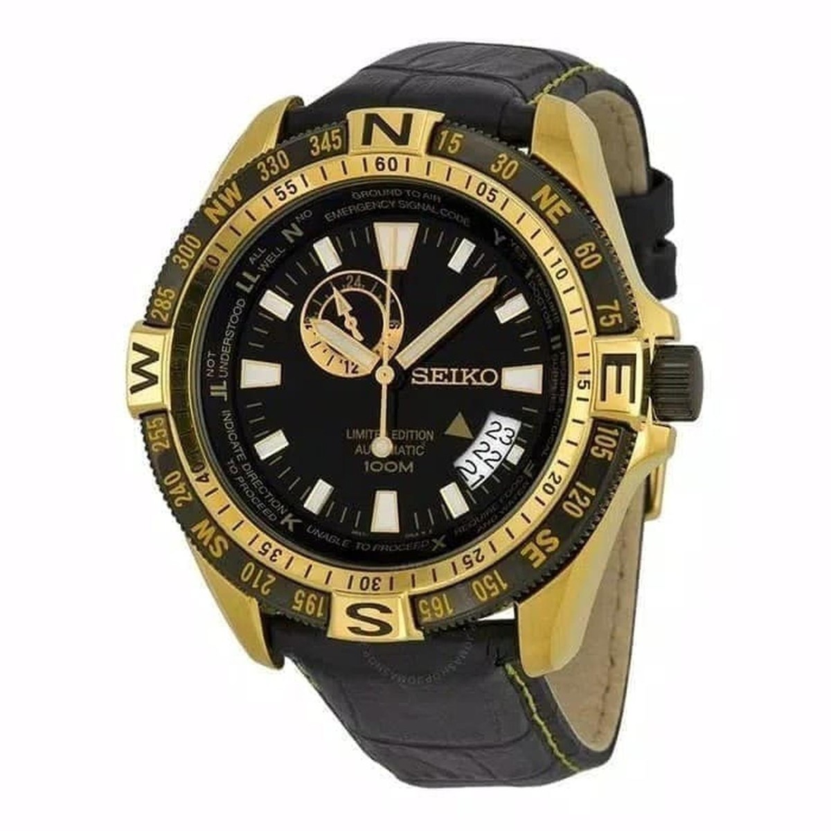 SEIKO Superior SSA190K1 LIMITED EDITION Automatic Watch Gold Black 