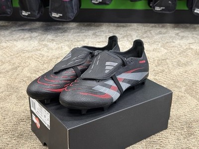 Adidas Predator League FT FG/MG Fold Over Tongue Black / Red Men s Soccer Cleats