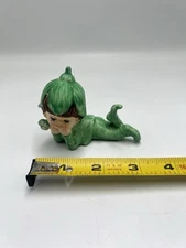 Vintage Pixie Cut Figure ~ Green Japan lucky clover