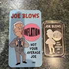 CMG Mint 1 Oz 999 Silver Proof Art Bar W/ COA Joe Blows Not Ur Average Joe