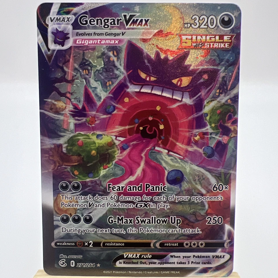 Gengar VMAX (Alternate Art Secret) 271/264: Fusion Strike - NM - Image 2 of 4
