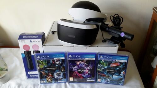 Boxed Sony PS4 PS VR 1headset with  PSVR Bundle  2x move camera job sim demo  - Picture 1 of 12