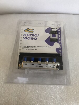 OPEN HOUSE H804 4-WAY SPLITTER FOR CATV AND ANTENNA 5-1000MHZ BANDWIDTH