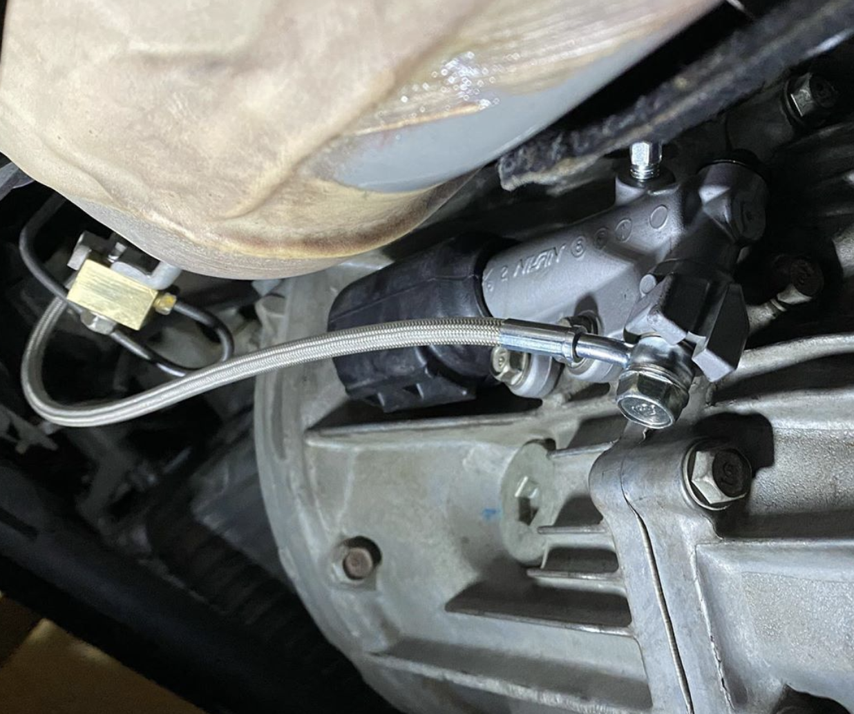 P2M Phase 2 Stainless Steel Braided Clutch Line for Honda S2000 S2K AP2