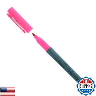 Art Alternatives Permanent Marker, Fine, Neon Pink- 4.2mm felt nib - Coloring