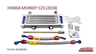 Honda Monkey 125 2018 -19 Blau Ölkühler Morin High Quality Performance Upgrade