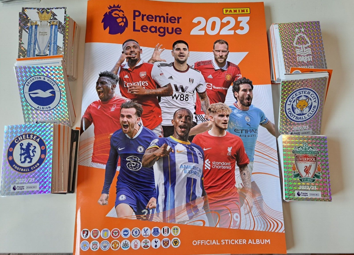 Panini Premier League 2023 Football 636 all Stickers loose + album