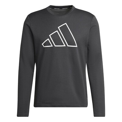 Adidas grey crewneck sweatshirt with 3 bar logo adidas Train Icons sz: 3xl 3x