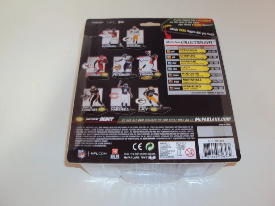 McFarlane Sports Picks 2014 NFL 34 Jimmy Graham New Orleans Saints Foto 2 de 4