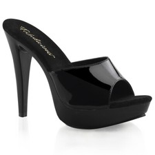 Fabulicious High Heel-Pantoletten Cocktail-501 schwarz