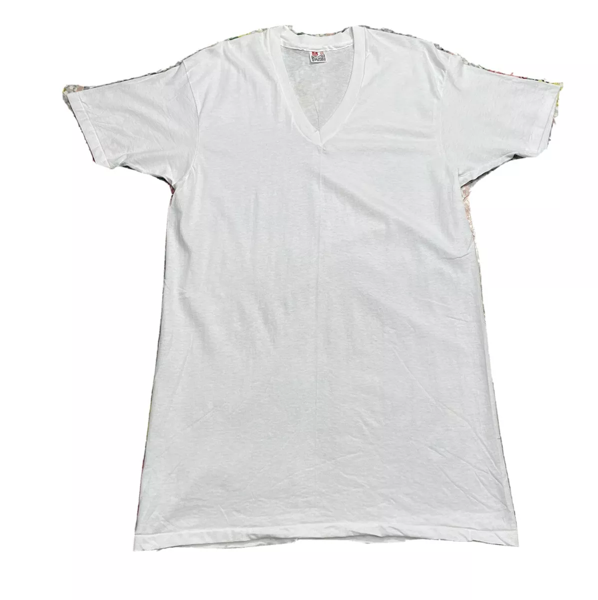 hanes tall v neck t shirts