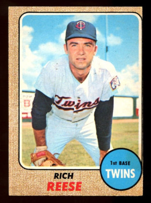 Cards Rich Rteese 1968 TOPPS OPC O PEE CHEE MLB BASEBALL #111 Rich Reese EX+ Minnesota ...